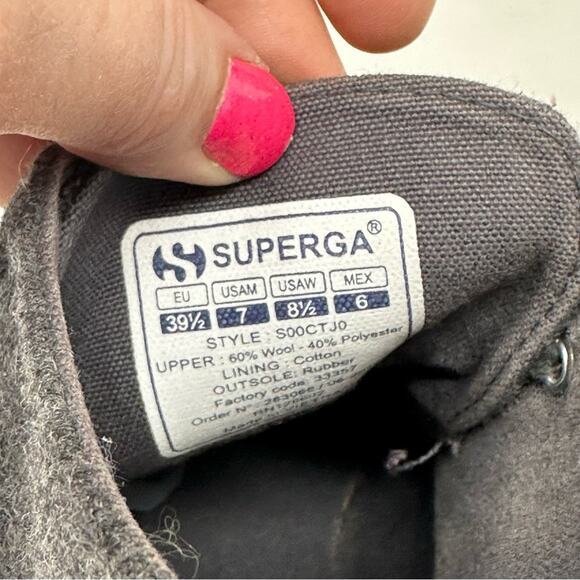 Superga High Top Wool Sneakers - Picture 6 of 7